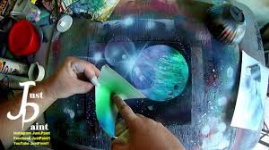 Tutorial How To Spray Paint Stars Light Flares And Planets Art Tutorial Planets Art Art Tutorials Spray Paint