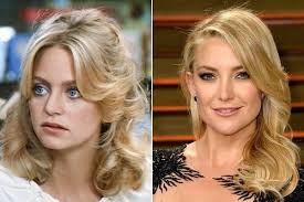 However, she was raised by goldie and her boyfriend kurt russell. Goldie Hawn And Kate Hudson See How Much These Famous Kids Compare To Throwback Photos Of Their Celebrity Parents Zimbio