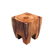 Fong Brothers Co Acacia Wood Wood Side Table Acacia Wood