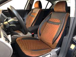 Cjponyparts.com has been visited by 10k+ users in the past month Car Seat Covers Protectors For Suzuki Liana Kombi Black Brown V20 Front Seats