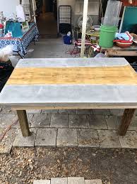 Cement And Live Edge Lumber Table 6x4 Pallet Table Table Home Decor