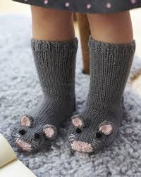 Knit your own animal accessories with these fun and colorful patterns from fiona goble everyone loves animals. Free Knitting Pattern For Mouse Socks These Adorable Mice Socks Are Excerpted From Fiona Goble S K Diy Knitting Baby Socks Knitting Pattern Knitting Projects