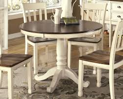 Whitesburg Dining Room Table Brown Cottage White In 2020 Round Dining Room Round Dining Room Table Kitchen Table Makeover