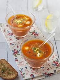 Veloute De Tomates A La Mozzarella Recette Veloute De Tomates Recettes De Cuisine Mozzarella