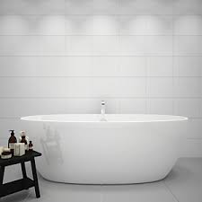 Each large wall tile and floor tile covers more square feet than a standard tile, leading to fewer grout lines across floors and walls, more seamless and stylish looks, and easier maintenance. Wickes White Gloss Ceramic Wall Tile 360 X 275mm Wickes Co Uk