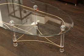 Brass And Lucite Coffee Table From A Unique Collection Of Antique And Modern Coffee And Cocktail Tables At Https Ww Coffee Table Lucite Coffee Tables Table