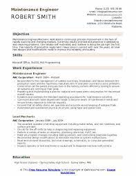 Maintenance Engineer Resume Samples | Qwikresume