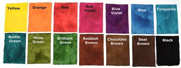 Wandaworks Colour Chart For Majic Carpet Dyes To Dye For