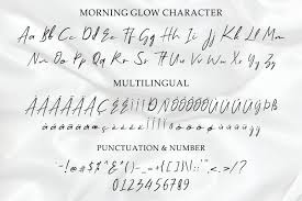 Script typefaces are based upon the varied and often fluid stroke created by handwriting, pretty much like the cursive fonts just typically more elegant. Morning Glow Script Font Befonts Com