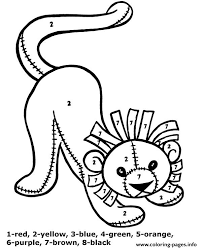 Maybe you would like to learn more about one of these? Color By Number Easy Printable Picture Lion Coloring Pages Printable