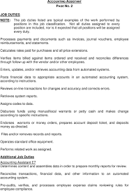 Statement this job description is issued as a guideline to assist you in your duties, it is not exhaustive and we would be pleased to discuss any constructive comments you may have. Accounting Assistant Job Description Templates