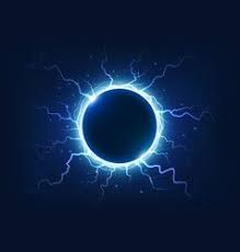 Spectacular Thunder And Lightning Surround Blue Vector Image Thunder And Lightning Lightning Vector Images