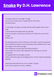The snake poem pdf