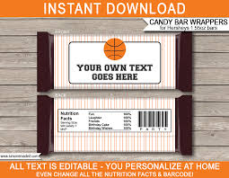 Use the generator to create the perfect label for your food and supplement products. Basketball Hershey Candy Bar Wrappers Personalized Candy Bars