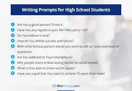 Creative Writing Prompts For High School