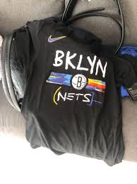 Bklyn city edition pullover sweatshirt. New Brooklyn Nets City Edition T Shirt Men S Fashion Tops Sets Tshirts Polo Shirts On Carousell