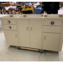 fabricating wooden sink cabinet to