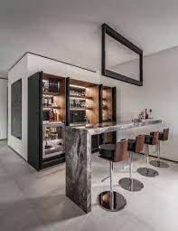 36 Worthy Home Bar Design Ideas For A Cozy Night Gathering Matchness Com Home Bar Designs Modern Home Bar Home Bar Decor