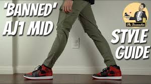 How to style jordan 1s but also kind of how to eat chicken nuggetsinstagram: Style Guide Nike Air Jordan 1 Mid Banned Youtube