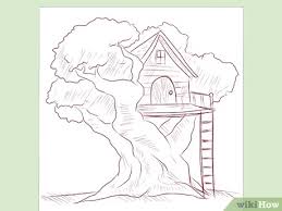 11 free diy tree house plans. How To Draw A Tree House 5 Steps With Pictures Wikihow