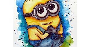Diamond Painting - Full Round - Minions Minion Art Minion Drawing Minion Painting