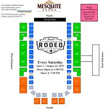 Seating Chart Mesquite Rodeo