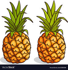 Pineapples Royalty Free Vector Image Vectorstock Pineapple Vector Orange Aesthetic Fruits And Vegetables Pictures