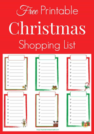 Maybe you would like to learn more about one of these? Free Printable Christmas Shopping List