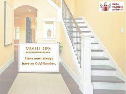 As Per Vastu Stairs Must Always Have An Odd Number Vastutips Radhedevelopers Stairs Home Room
