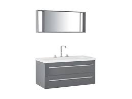 With so many options, choosing a vanity or vanity top can be a challenge, but this buying guide will help you find the perfect ensemble for your bathroom. Floating Bathroom Vanity Set Grey Almeria Beliani De