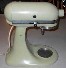 Vintage Vtg Hobart Kitchenaid K45 10 Speed Household Mixer Avocado Green Kitchen Aid Household Mixer