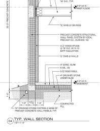 Concrete Wall Section Detail Wall Section Detail Concrete Wall Concrete Stairs