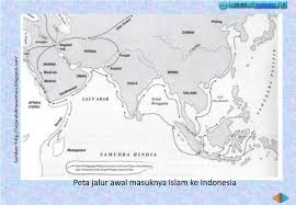 Proses masuk dan berkembangnya agama islam di indonesia dilakukan dengan cara damai dan bertahap, sehingga penyebaran islam di nusantara tidak menimbulkan konflik dan ketegangan sosial di masyarakat. Peta Masuknya Agama Islam Ke Indonesia Rasanya