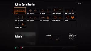 If so, you might be curious how to unlock the various reticles available for each gun scope/sight. Hybrid Optic Call Of Duty Black Ops 2 Wiki Guide Ign