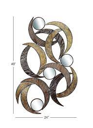 From traditional and modern pieces to rustic wall decor, find inspiration in our wall decor collection. Deco 79 96663 Metal Mirror Wall Plaque Beautifully Sculptured 24 Inch Walmart Com Walmart Com
