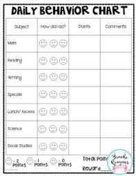 7 Best Positive Behavior Chart Images Behaviour Chart