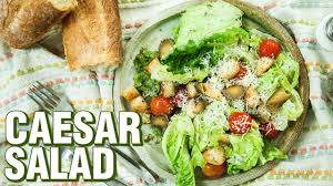 Spoon 2/3 cup chicken mixture down the center of each tortilla; Caesar Salad Recipe How To Make The Best Caesar Salad At Home Salad Recipes Rishim Sachdeva Youtube