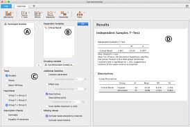 A Classical T Test In Jasp A List Of Available Variables That Can Be Download Scientific Diagram