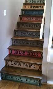 Add Your Favourite Book Titles To Your Staircase We Re A Couple Of Book Lovers So This Would Be Perfect Stair Decor Painted Stairs Book Staircase
