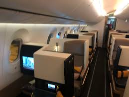 Location of the galleys and lavatories in front may cause discomfort to passengers of the seats of the 1st row. Flight Review Etihad Airways Business Class 787 Travelupdate