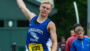 Hometeam track: Holy Name's Dennis rules 100, Douglas second