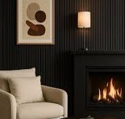Black Acoustic Wood Slat Wall Panel | Premium 3-Sided Veneer | Sound-Absorbing