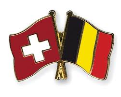 Each stripe is exactly 1/3 of the width of the flag. Crossed Flag Pins Switzerland Belgium Flags