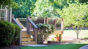 Add solar deck lights and post cap lights for 6 x 6 posts or 4 x 4 posts. Pressure Treated Step Treads Yellawood