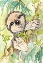 Pin By Irene Borbon On Pinturas Adorables Sloth Drawing Sloth Art Sloth