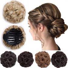 S Noilite Elegant Chignon Clip In Hair Bun Extension Donut Claw Jaw Updo Synthetic Combs Walmart Com Bun Hairstyles Donut Bun Hairstyles Diy Hair Bun