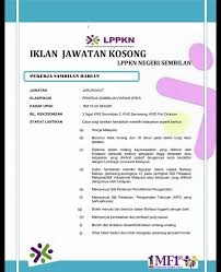 Penolong pegawai penerangan gred s29. Jawatan Kosong Pekerja Sambilan Lppkn Negeri Sembilan ÙÙŠØ³Ø¨ÙˆÙƒ