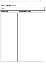 Note template is one of the significant features of the boox note app. 40 Free Cornell Note Templates With Cornell Note Taking Explained