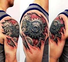 Mit Einem Biomechanik Tattoo Zum Alien Cyborg Werden Wohnideen Und Dekoration Biomechanik Tattoo Biomechanik Zerrissene Haut Tattoo