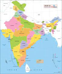 Maps of india, india roads map, india cities map, india border and blank maps, climatic map, geographical, geological, historical india map, languages, physical, political, population map, relief. India Political Map 48 H X 39 92 W Vinyl Print 2019 New Edition Maps Of India Maps Of India Amazon In Office Products